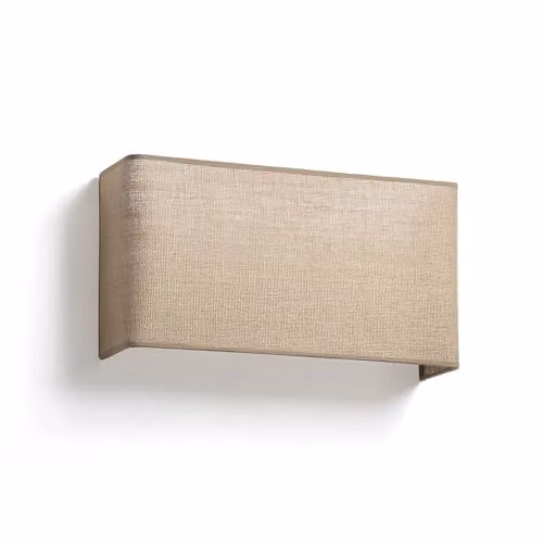 Netlighting Otton Rectangle Horizontal Jute Wall Lamp 2L in Beige