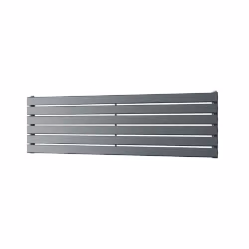 UK Radiators Typhoon Axis Anthracite Horizontal Designer Radiator, W: 140 cm, H: 40.8 cm – 2