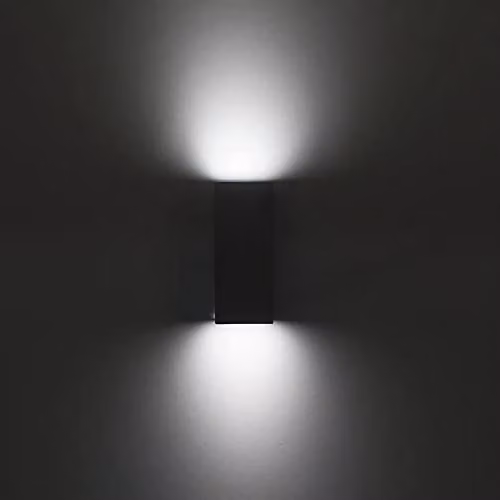 Netlighting Cube 2 Light Outdoor Wall Light Black IP44 – 3