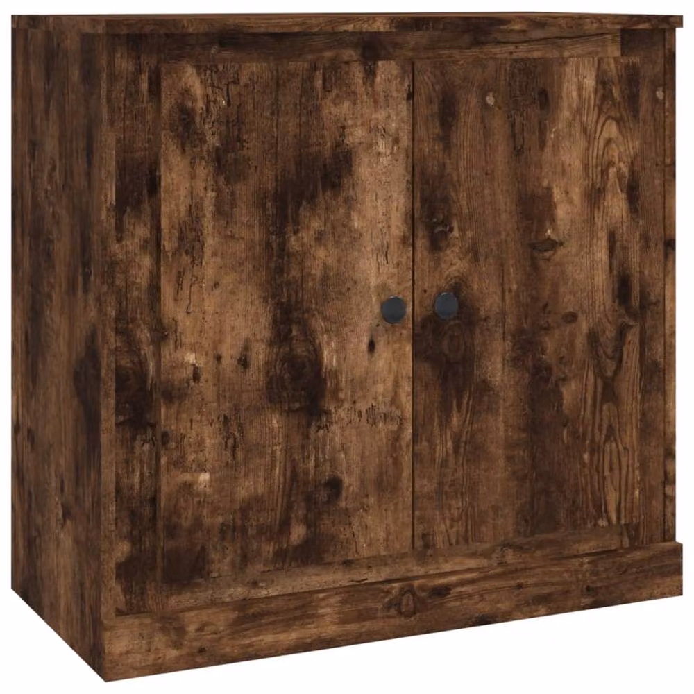 Berkfield Home Smoked Oak Sideboard in Brown, W/D/H: 70 x 35.5 x 67.5 cm – 2