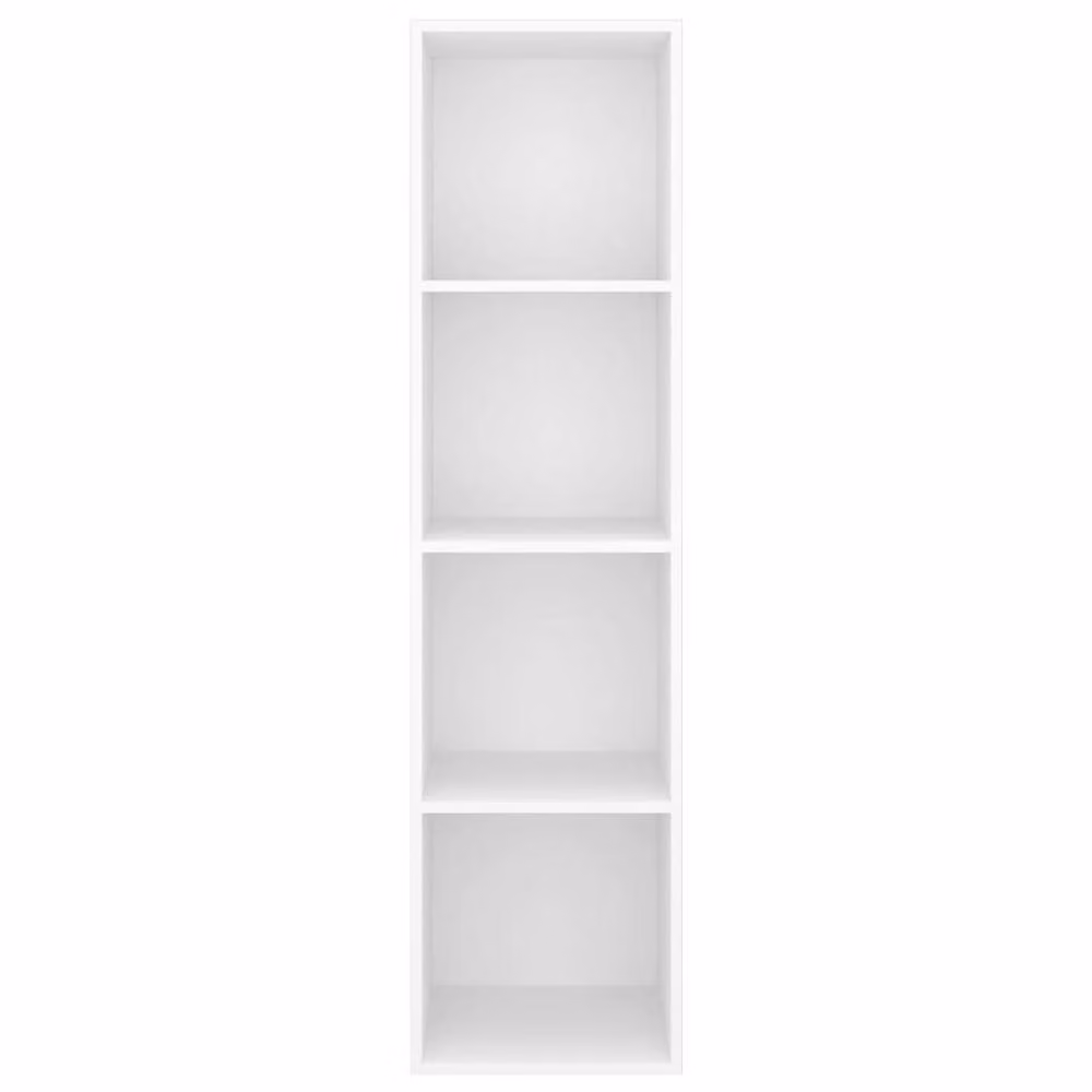 Berkfield Home Practical Wall-mounted TV Cabinet in White, W/D/H: 37 x 37 x 142.5 cm – 3