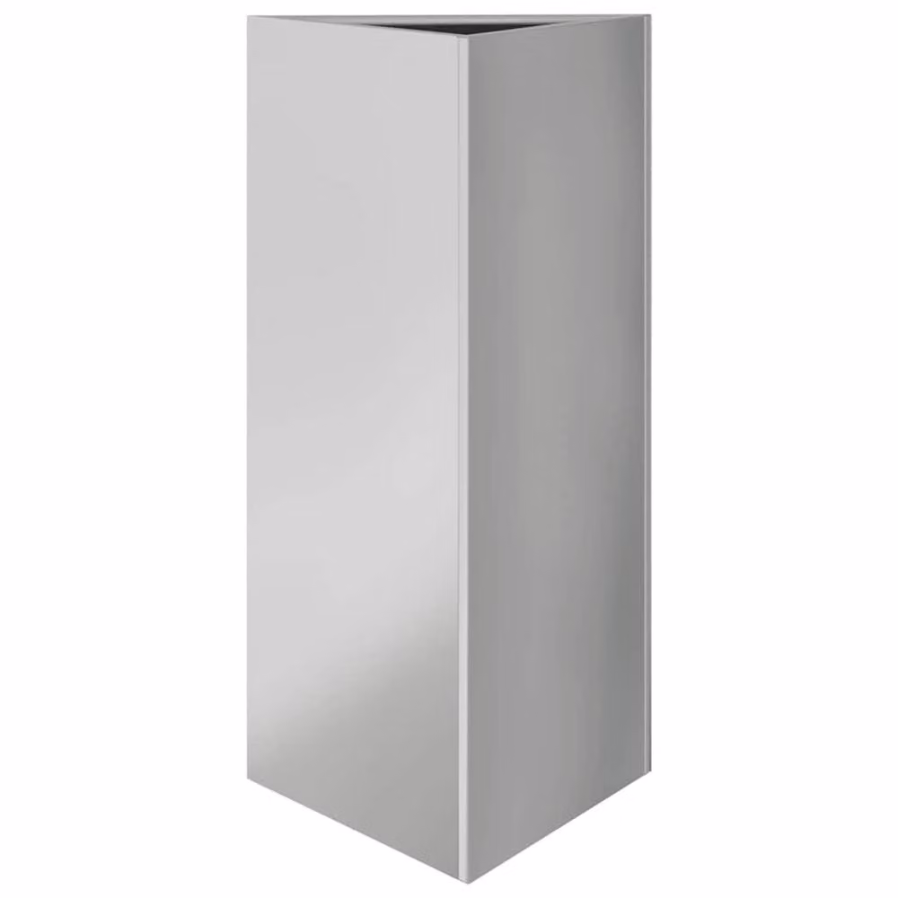 Berkfield Home Triangular Galvanised Steel Garden Planter, Silver, H 70 x W 40 x D 34.5 cm – 2