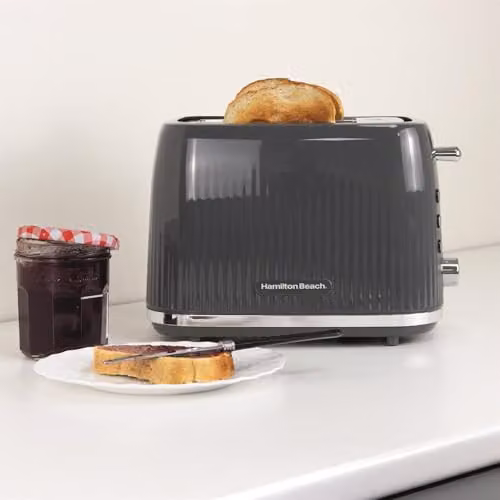 Hamilton Beach Miami 2 Slice Toaster, 800W, Anthracite Grey – 2