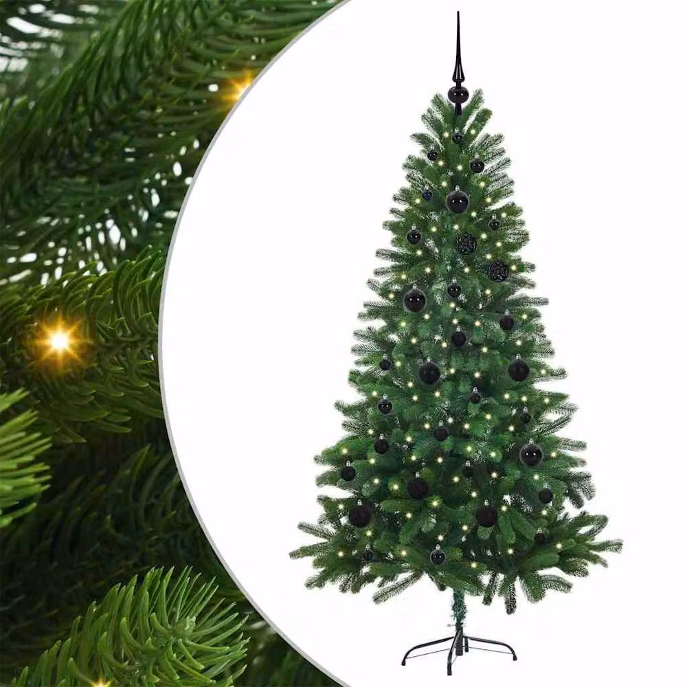 Berkfield Home Realistic Green Christmas Tree with 150 LEDs and Stand, Height: 150 cm – 3