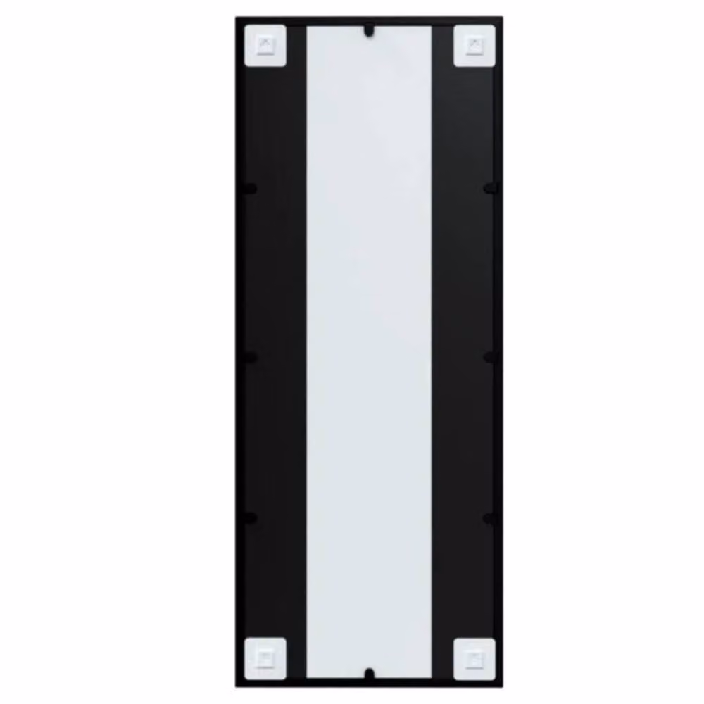 Berkfield Home Classic Rectangular Wall Mirror in Black Metal and Glass, W: 100 cm, H: 40 cm – 2