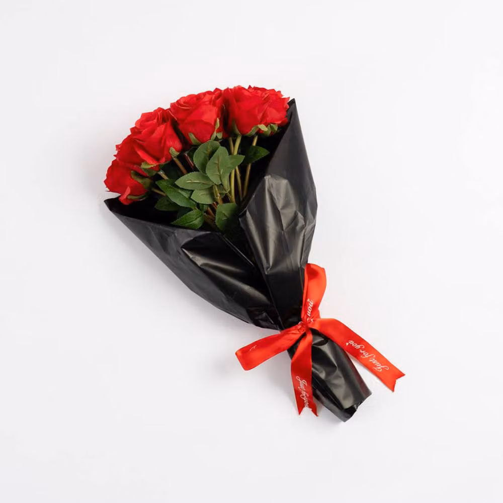 Scottish Everlastings Ltd Red Rose Bouquet, 40 cm – 2