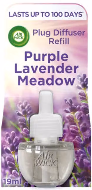 Air Wick Essential Oils Plug In Refill Air Freshener Purple Lavender Meadow, 15 ml