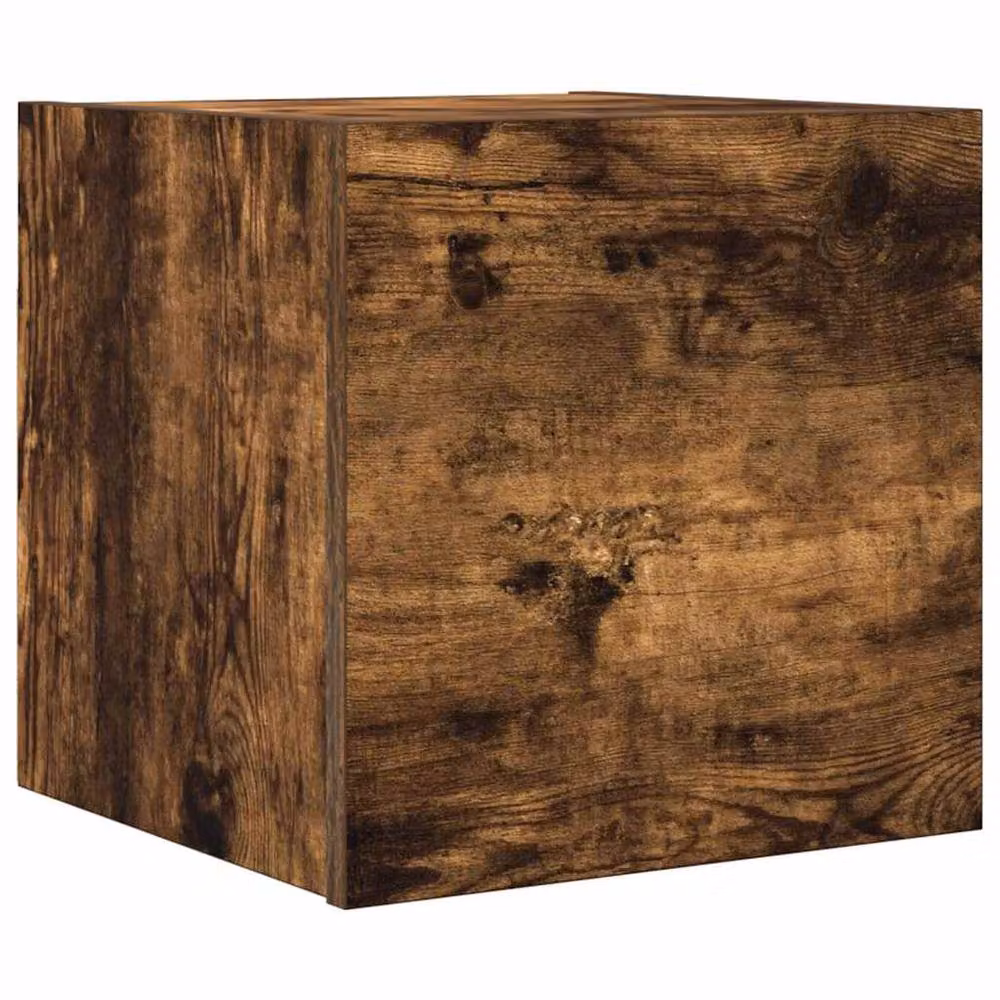 Berkfield Home Wall Mounted TV Cabinet in Smoked Oak Brown, W/D/H: 30.5 x 30 x 30 cm – 3