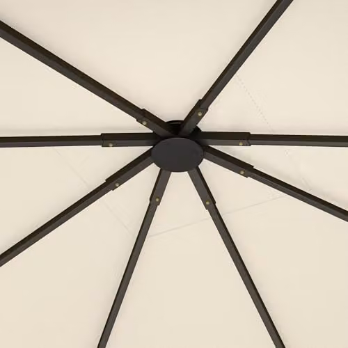 Outsunny Replacement Gazebo Canopy Cover in White with UPF 50+ Protection – 6