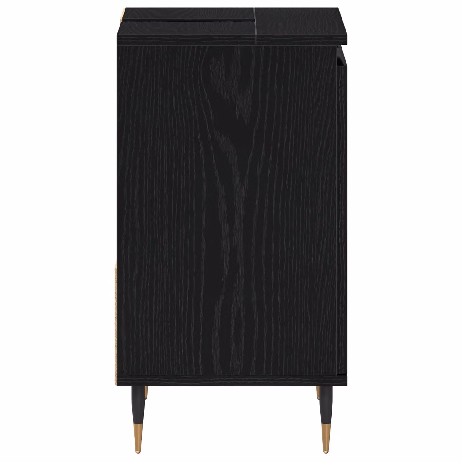 Berkfield Home Modern Black Oak Bathroom Sink Cabinet, W/D/H: 65 x 33 x 60 cm – 4