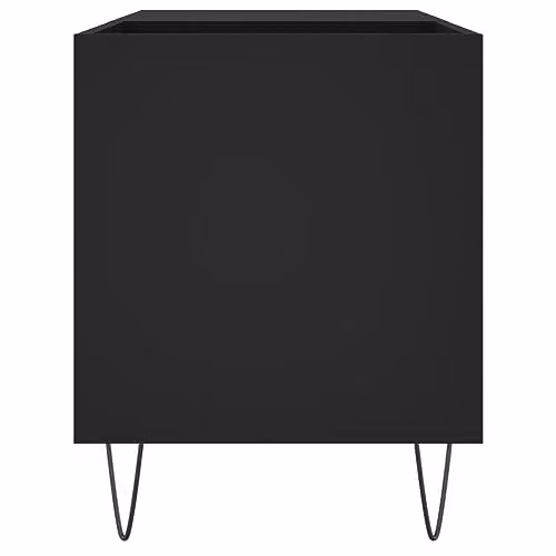 vidaXL Black MDF Record Cabinet W: 85 cm, D: 38 cm, H: 48 cm – 4