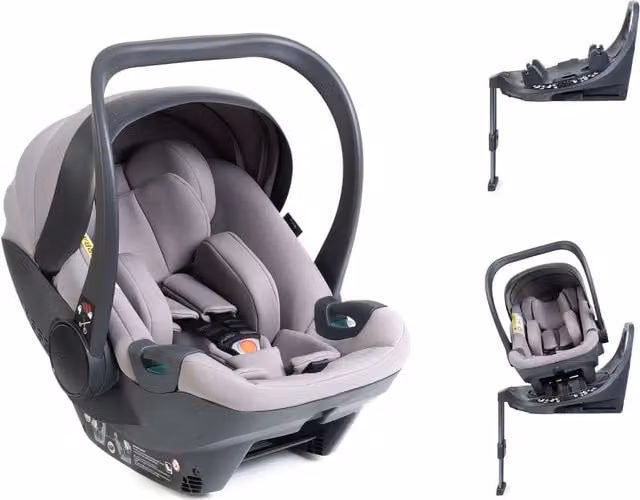 iCandy Cocoon 360 Infant Car Seat and ISOFIX Base in Storm Grey