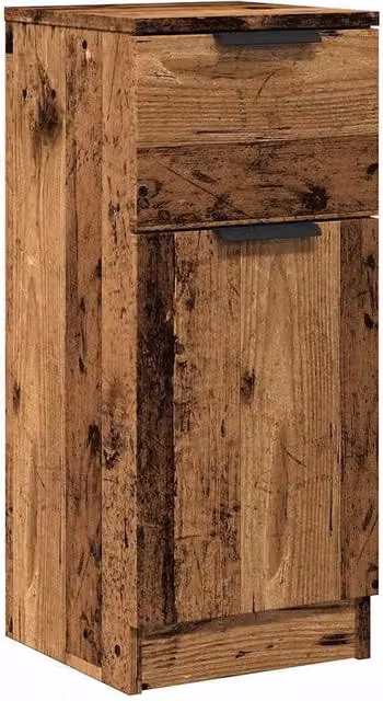 Berkfield Home Old Wood Sideboard in Brown, W/D/H: 30 x 30 x 70 cm