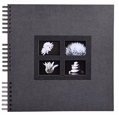 Exacompta Passion Spiral Photo Album, Black, 60 Pages, W: 32 cm, H: 32 cm