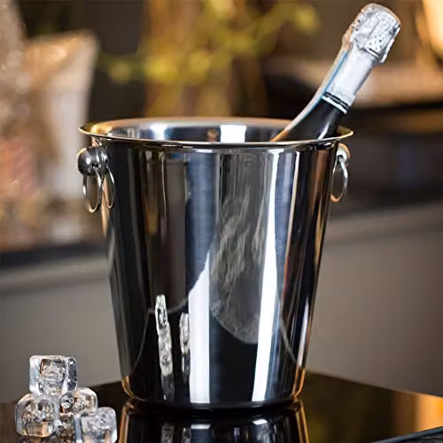 Rink Drink Stainless Steel Ice Bucket, Silver, 4 l – 2