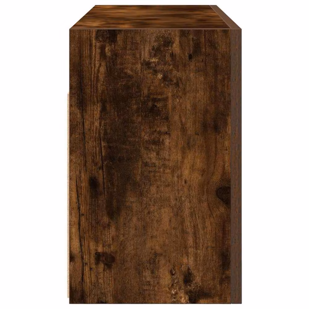 Berkfield Home Smoked Oak Bathroom Wall Cabinet, Brown, W/D/H: 80 x 25 x 40 cm – 4