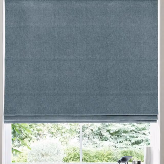Simply Collection Positano Made to Measure Blackout Roman Blind in Petrol