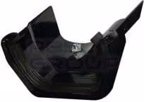 FloPlast PVC Square to Cast Iron Ogee Right Hand Gutter Adaptor, Black
