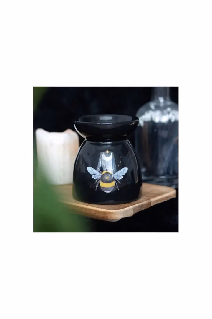 KDMD Forest Bee Ceramic Tealight Oil Burner in Black – 3