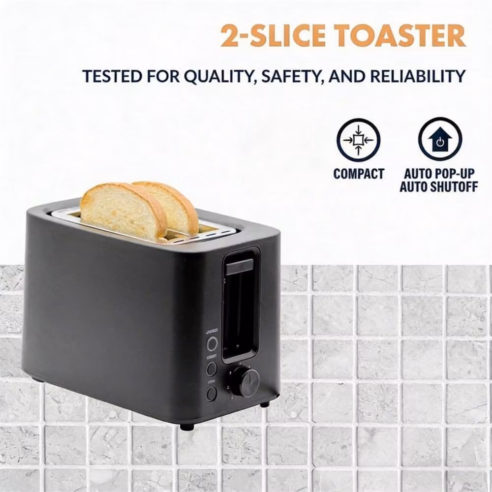 Havendro Extra Wide Slot Variable Browning Defrost and Reheat Toaster in Black – 3