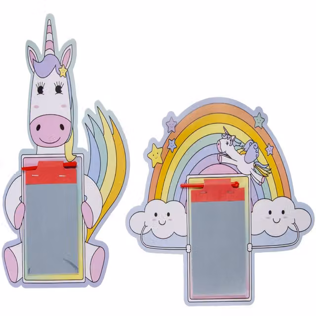 LG-Imports Single Unicorn Magic Drawing and Colouring Board in White