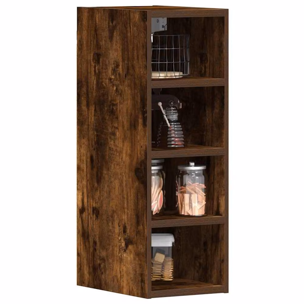 Berkfield Home Smoked Oak Hanging Cabinet, Brown, W/D/H: 20 x 29.5 x 60 cm – 2