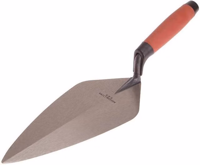 Marshalltown 33 London Pattern Brick Trowel with Red Durasoft Handle