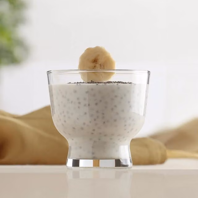 LAV TR Petit Glass Ice Cream Bowls, 240ml, Pack of 12, Transparent Yellow