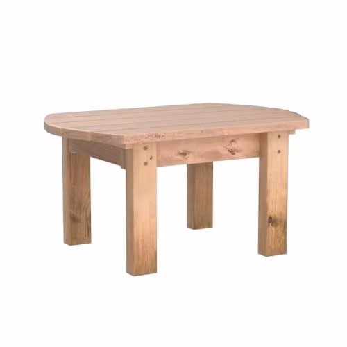 Charles Taylor Traditional Brown Treated Hardwood Drop Leaf Garden Coffee Table – 3