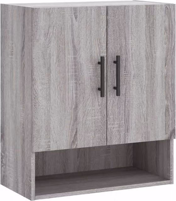 Berkfield Home Wall Cabinet in Grey Sonoma, W/D/H: 60 x 31 x 70 cm – 1