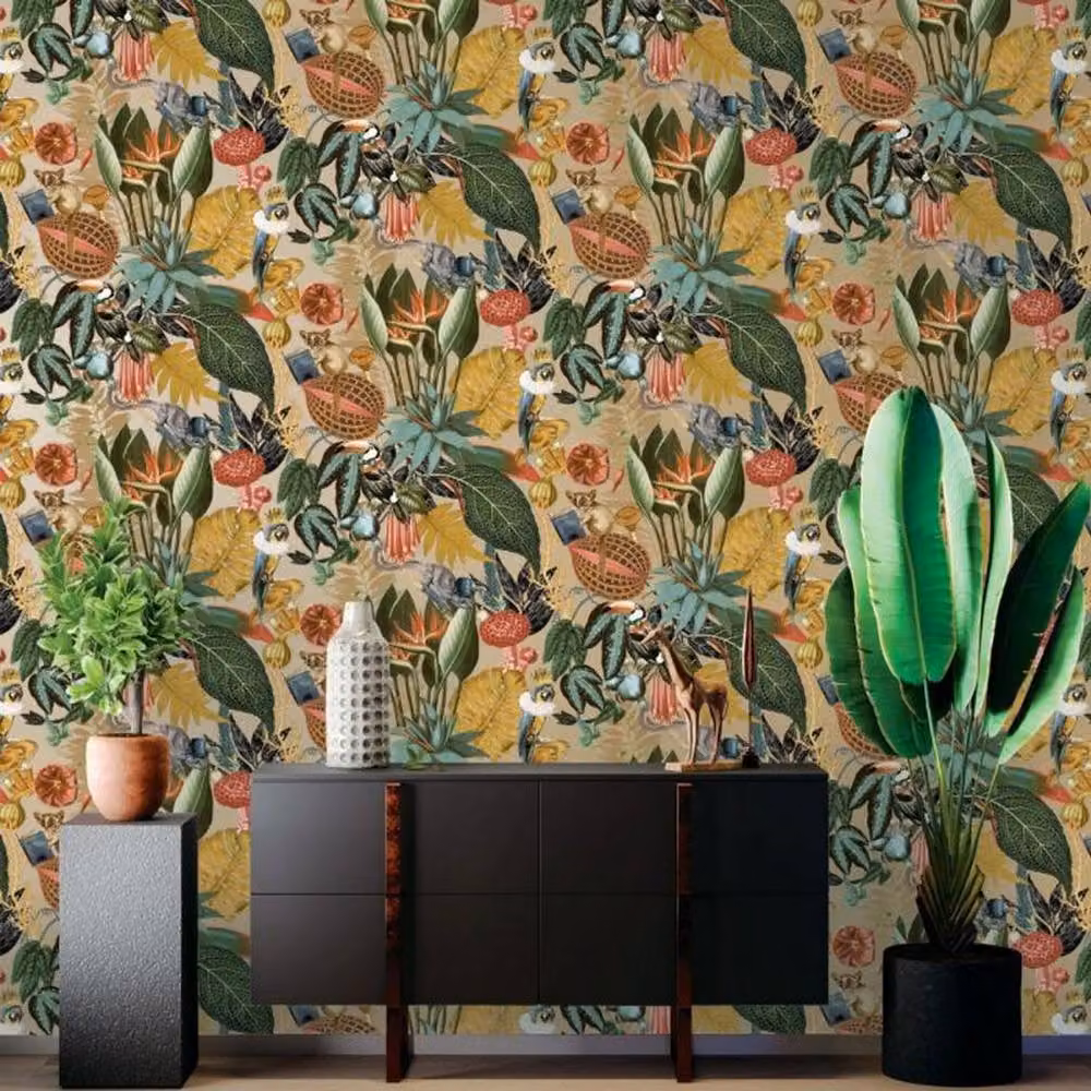Holden Décor Wonderland Tropical Gold Botanical Wallpaper Roll – 2