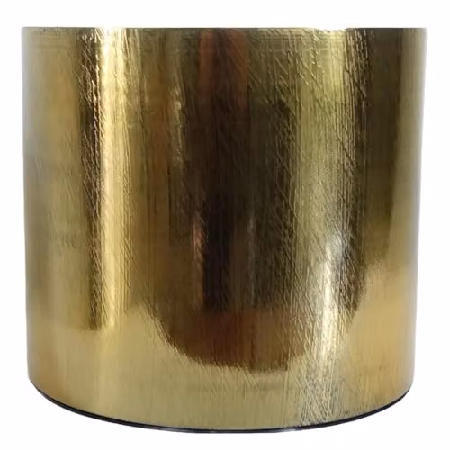 Leaf Metal Tabletop Planter in Gold, W/D/H: 20 x 18 x 20 cm