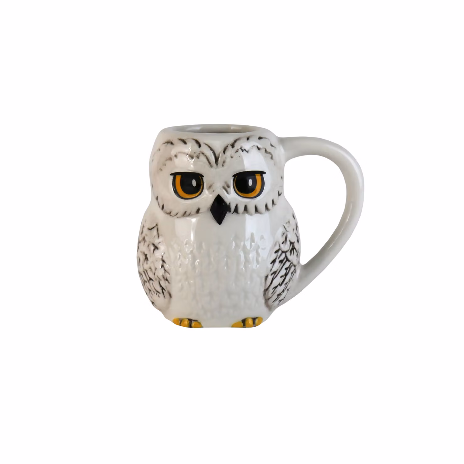 Half Moon Bay Harry Potter Hedwig Shaped Ceramic Mini Espresso Mug, 110ml, White and Gold – 2