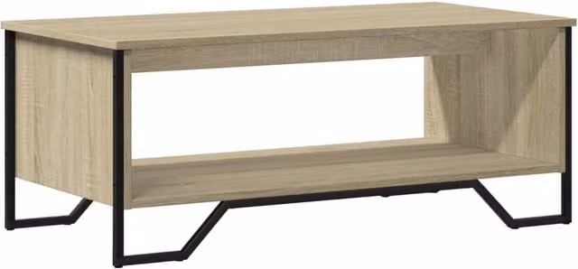 Berkfield Home Sonoma Oak Coffee Table in Brown, W: 100 cm, D: 51 cm, H: 40 cm