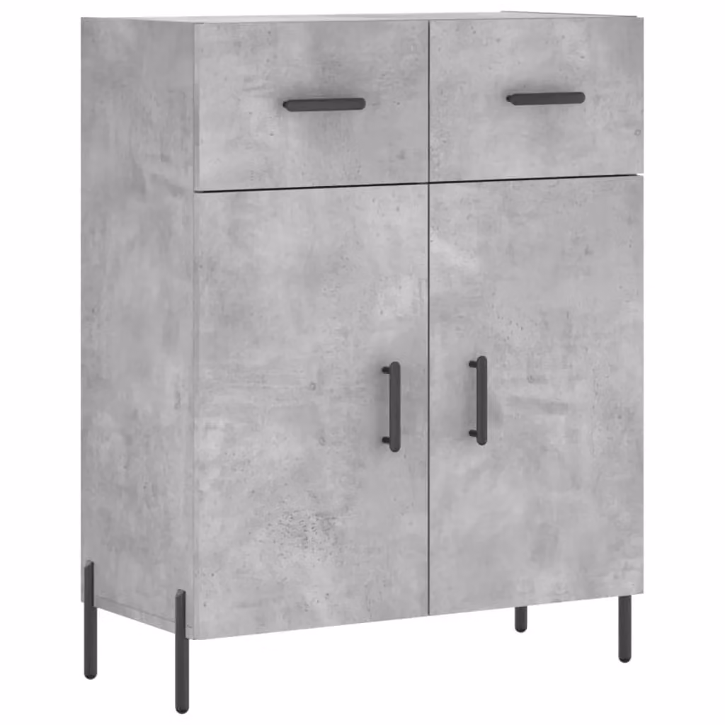 Berkfield Home Modern Sideboard in Grey, W: 69.5 cm, D: 34 cm, H: 90 cm – 2