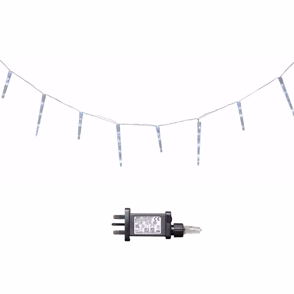 Samuel Alexander 6.9m Icicle Christmas Chaser Lights with 72 Cool White LEDs – 3