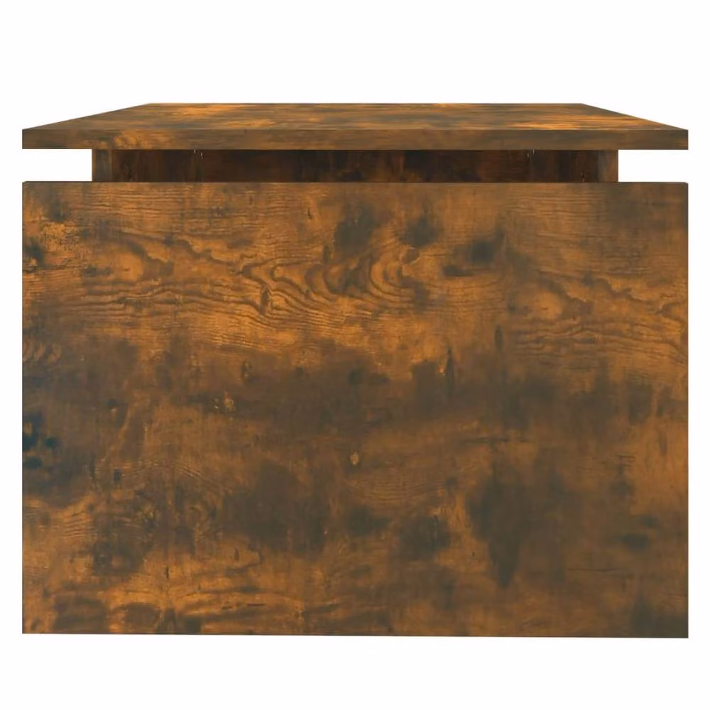 Berkfield Home Decorative Coffee Table in Smoked Oak Brown, W: 68 cm, D: 50 cm, H: 38 cm – 3
