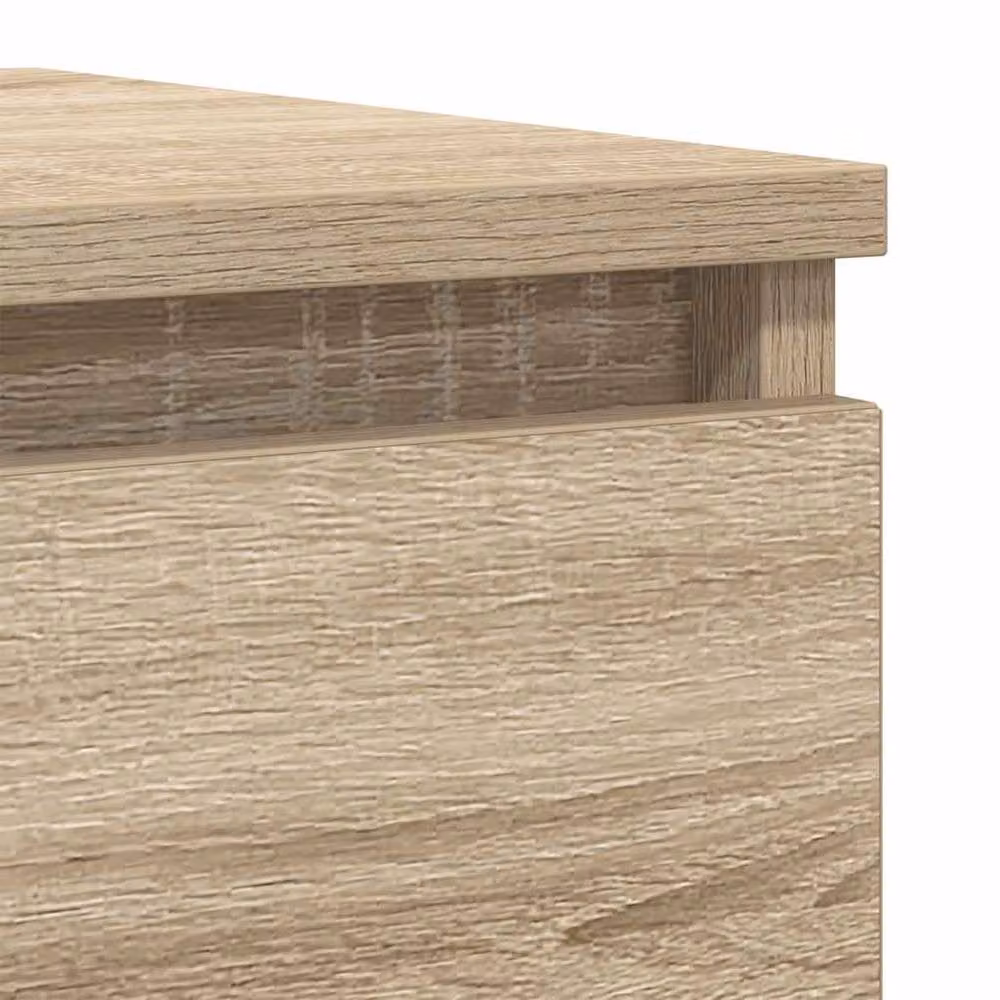 Berkfield Home Modern Sonoma Oak Sideboard in Beige, W/D/H: 37.5 x 35 x 99 cm – 3