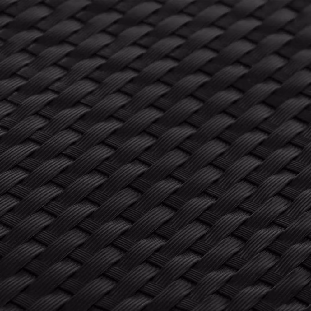 Berkfield Home Black Poly Rattan Balcony Screen, W: 400 cm, H: 90 cm – 4