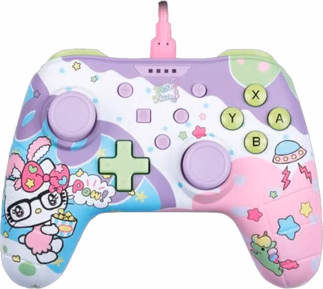 Konix Hello Kitty Nintendo Switch and PC Gaming Controller, Pink