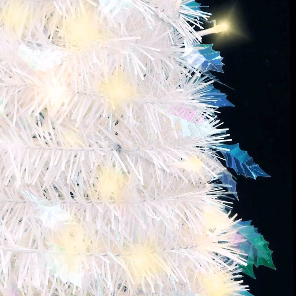 Berkfield Home Beautiful White Artificial Pop-up Christmas Tree with 150 LEDs, Height: 180 cm – 4