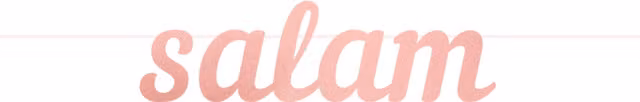 Peacock Supplies Salam Letter Banner in Rose Gold and Pink for Parties and Weddings