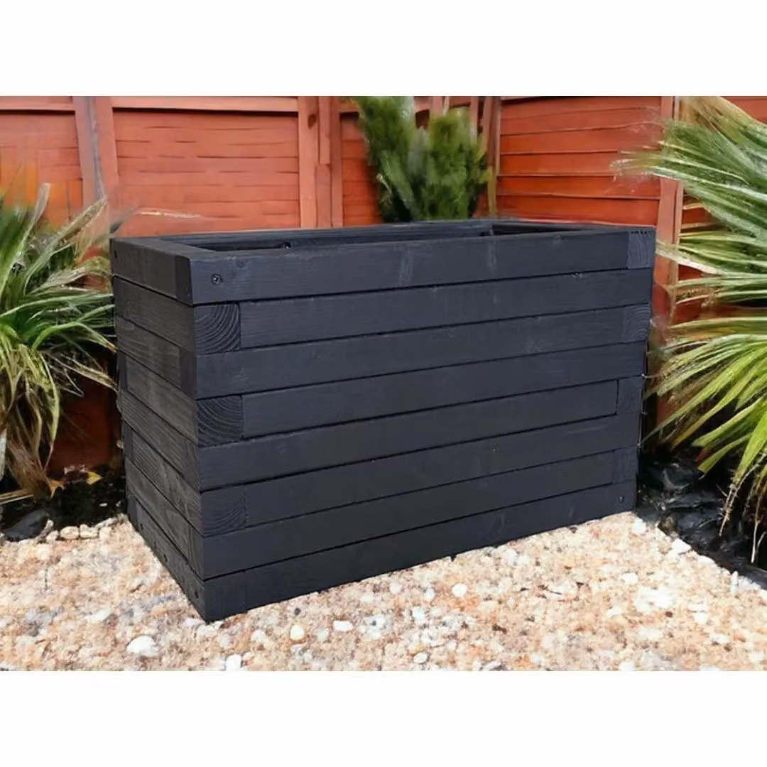 Buttercup Farm Norfolk Planter in Blue, Black or Gold, W: 30 cm, D: 120 cm, H: 30 cm – 4