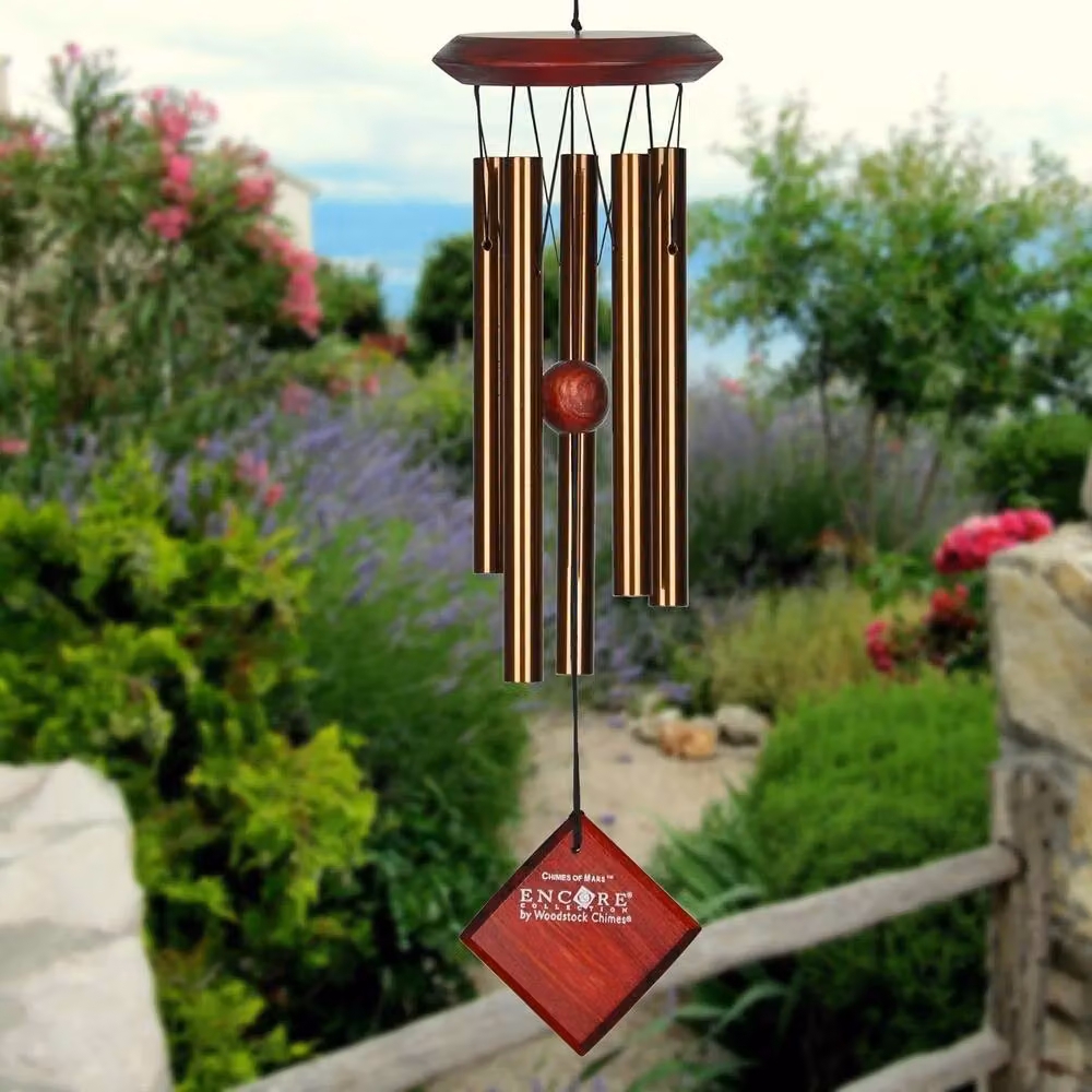 Woodstock Chimes Chimes of Mars Wind Chime in Bronze, H 43.18 cm x W 25.4 cm x D 25.4 cm – 10