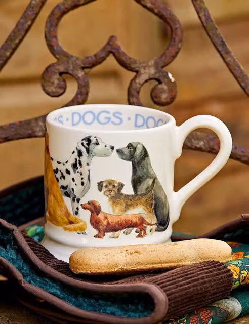 Emma Bridgewater Dogs All Over Ceramic Mug in Multicolour and White