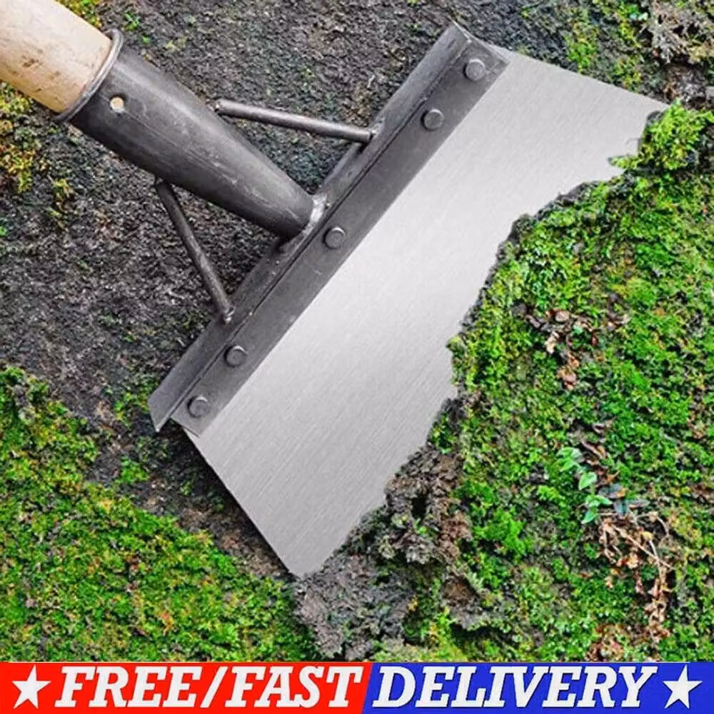 VOGREX Silver Steel Outdoor Garden Cleaning Shovel and Weeding Tool, 30 cm – 2
