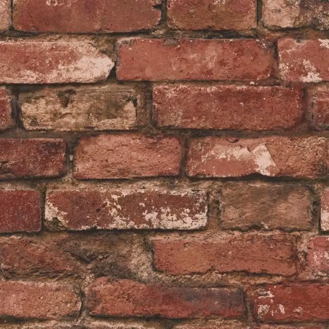 Fine Décor Rustic Red Brick Paper Wallpaper Roll