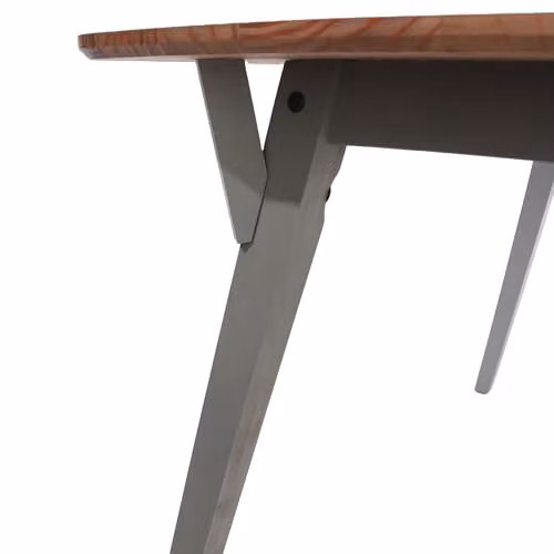Core Products Corona Rectangular Dining Set with Table and 2 Benches in Grey or White Waxed Pine, W/D/H: 140 x 80 x 75 cm – 4