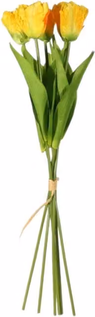 Kingsbury Gifts Artificial Yellow Tulip Bunch with 6 Stems