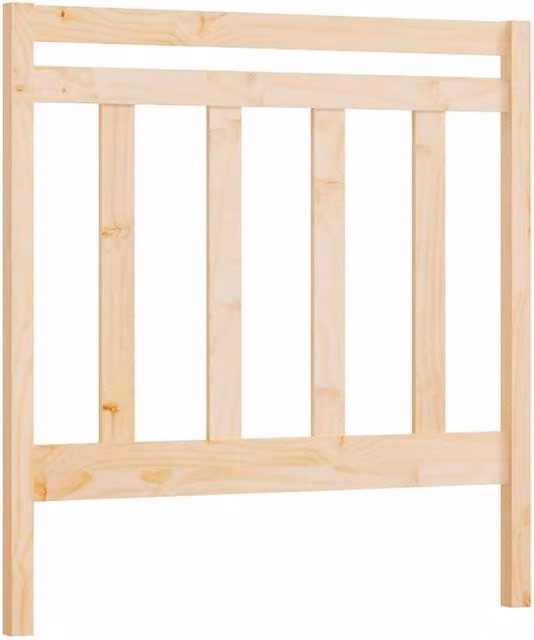 Berkfield Home Rustic Solid Pine Wood Bed Headboard in Beige, W/D/H: 95 x 4 x 100 cm – 1